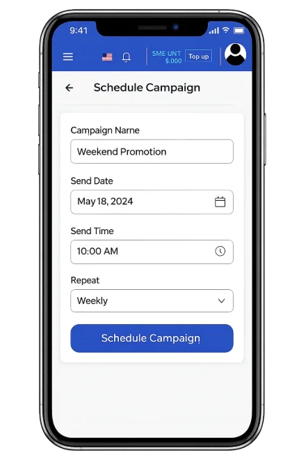 Campaign Scheduling & Live Tracking